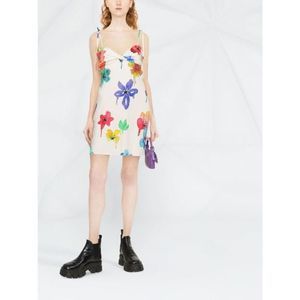 Off-White floral-print sleeveless dress